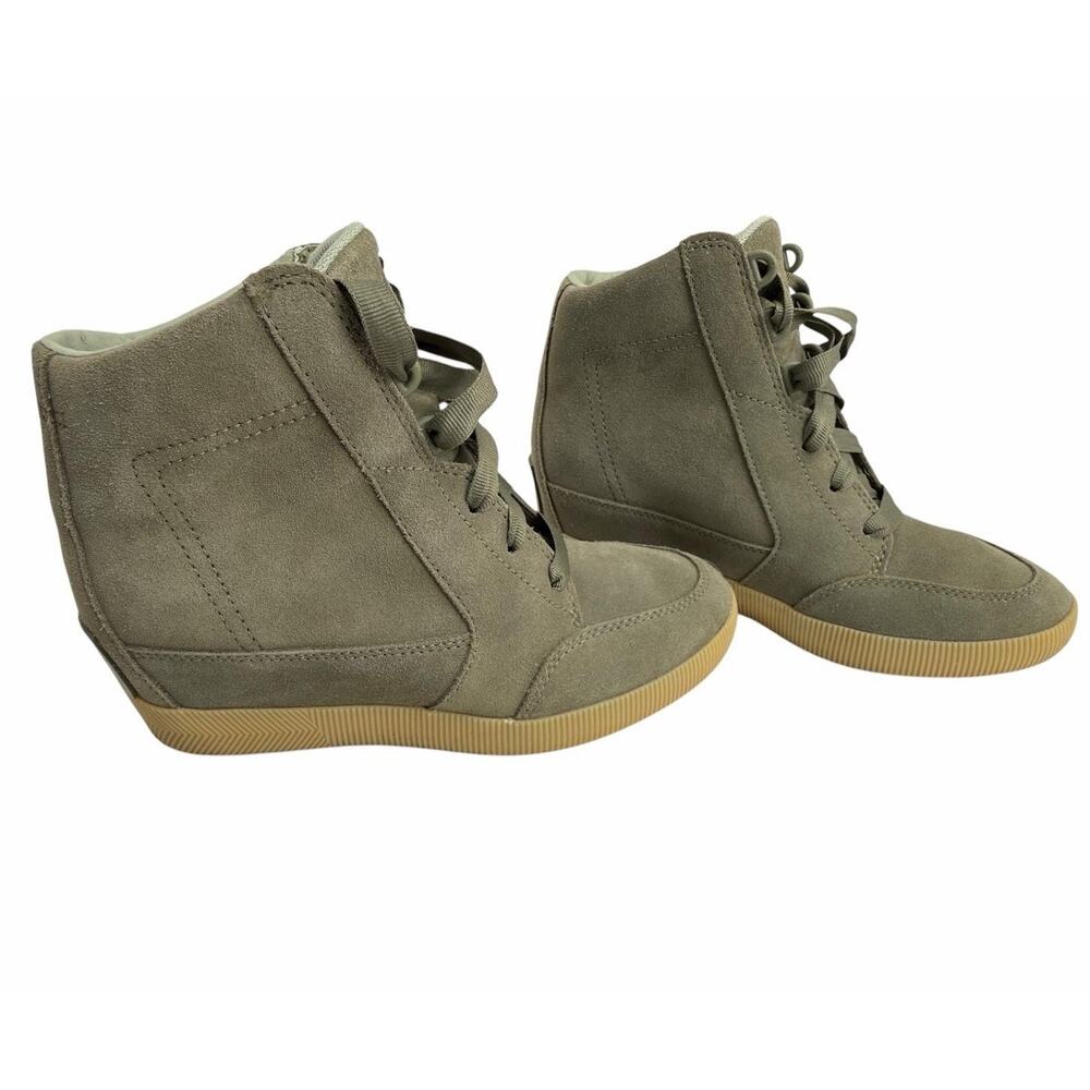SOREL Out N About Wedge II Waterproof Boots Women’s US 7.5 Green NL4913 - Picture 2 of 12